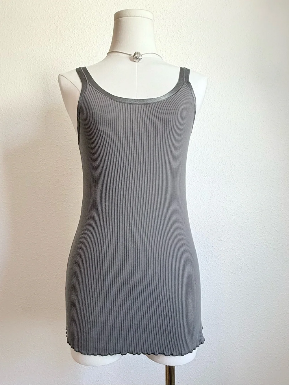 Y2K Gap Extra Long Cami Tank Top McBling Indie Casual